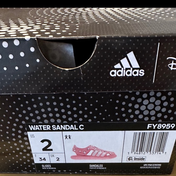 adidas x Disney 'Minnie Mouse' Toddler Girls Water Sandals NIB - Picture 9 of 9